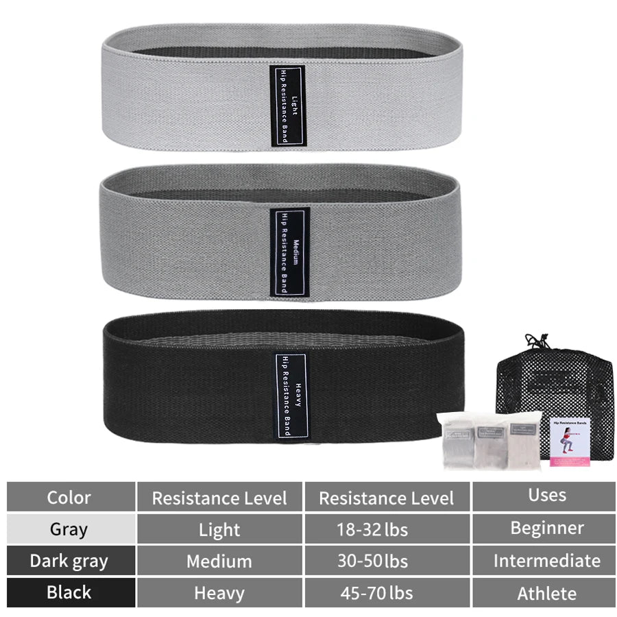 Fabric Resistance Hip Booty Bands Glute Thigh Elastic Workout