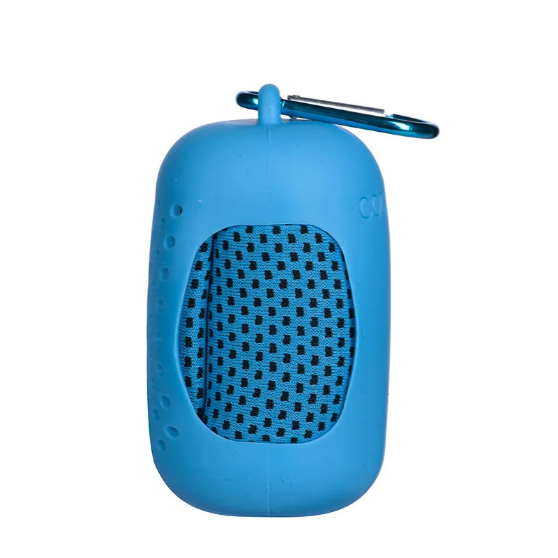 Portable Mini Silicone Set Cold Towel Outdoor Cooling Towel Heat Dissipation Sweat Absorption Quick-drying Fitness Hair