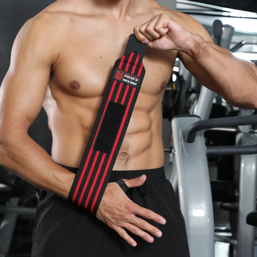 WOSWEIR-1 Pair Weightlifting Wristband, Wrist Wraps, Gym Fitness Straps Support , Sports Equipment