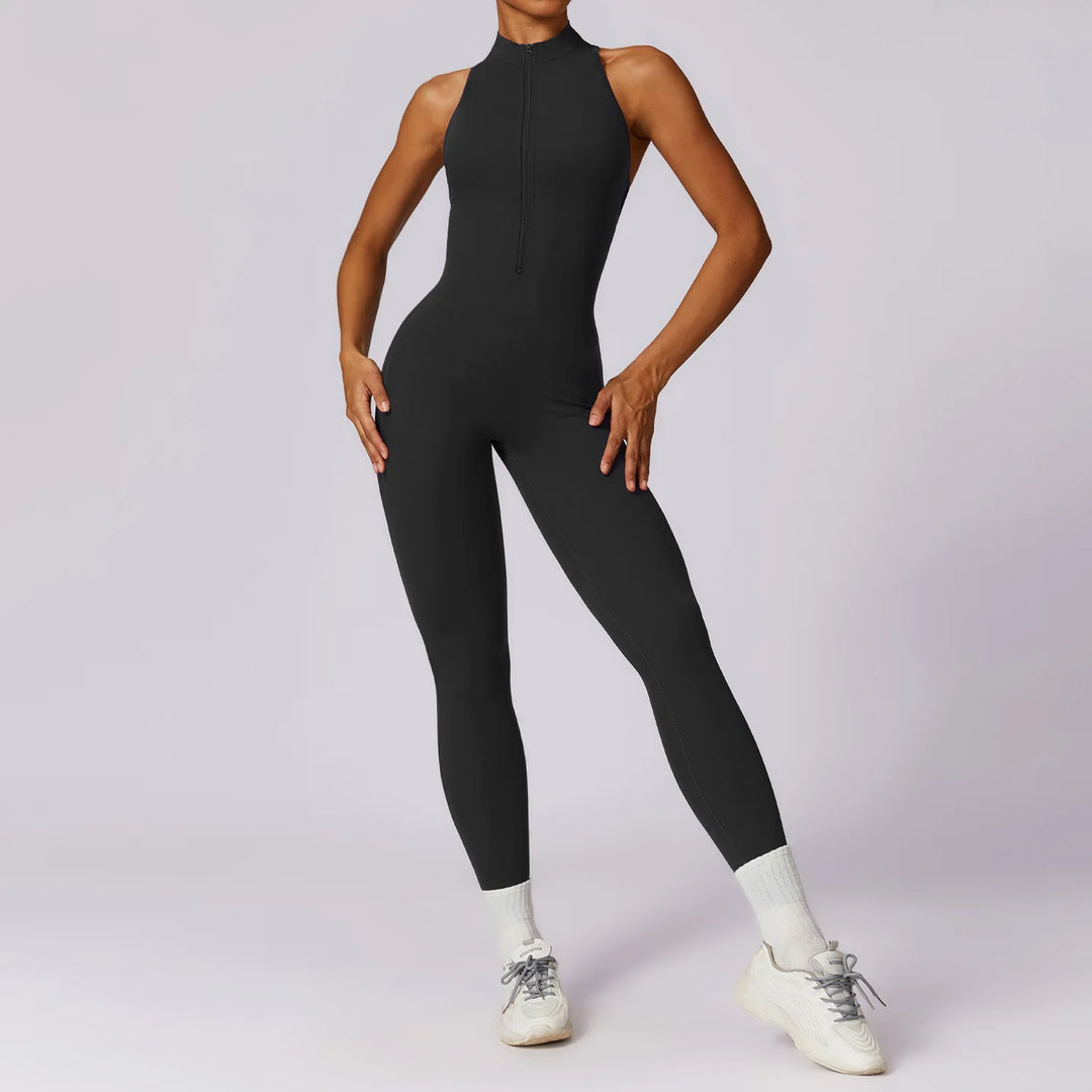 V Back One-piece Suit Women Sports