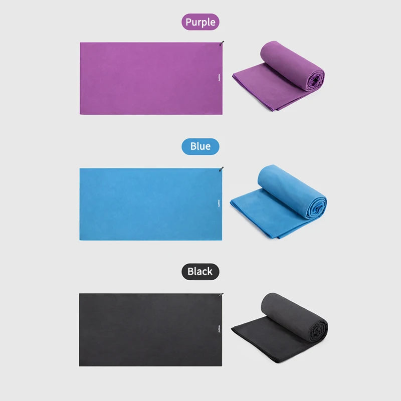 Quick Drying Bath Towel Absorbent Velvet Sides Soft Sport Antibacterial Tourist Fitness Gym Beach Swimming Towels