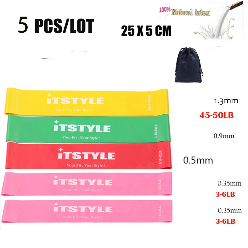 Resistance Bands natural Latex& TPE Gym Strength Training  Fitness Equipment Expander Yoga Rubber band