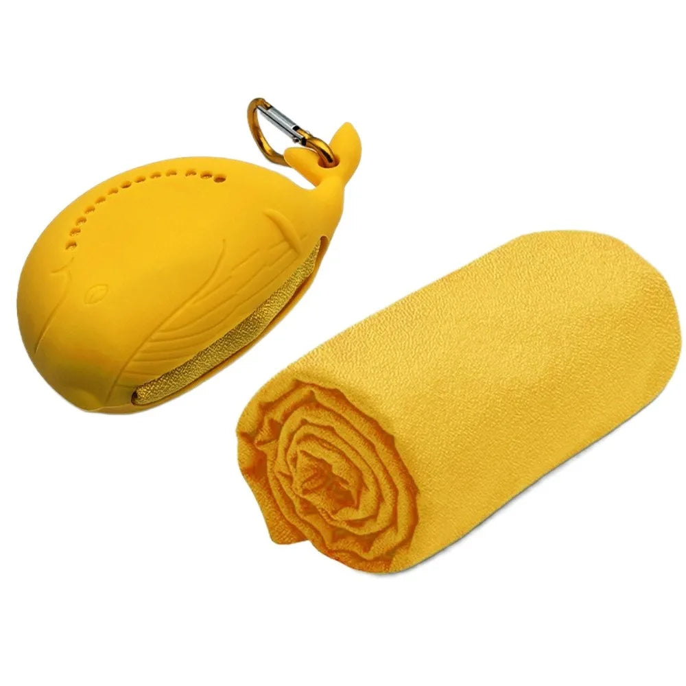 Quick Drying Cooling Ice Towel for Outdoor Portable Cute Bag Fitness Cool Towel with Buckle Microfiber Sports Cold Towel