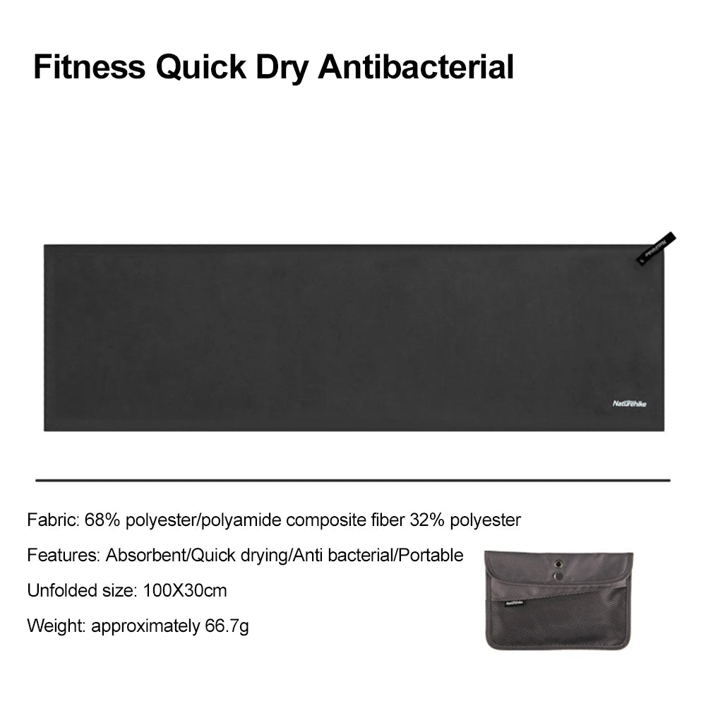 Quick Drying Bath Towel Absorbent Velvet Sides Soft Sport Antibacterial Tourist Fitness Gym Beach Swimming Towels