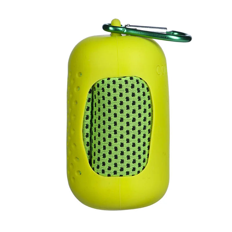 Portable Mini Silicone Set Cold Towel Outdoor Cooling Towel Heat Dissipation Sweat Absorption Quick-drying Fitness Hair