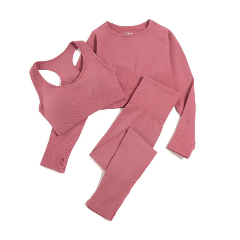 2/3/4pcs Seamless Yoga Set Gym Clothes Sportswear