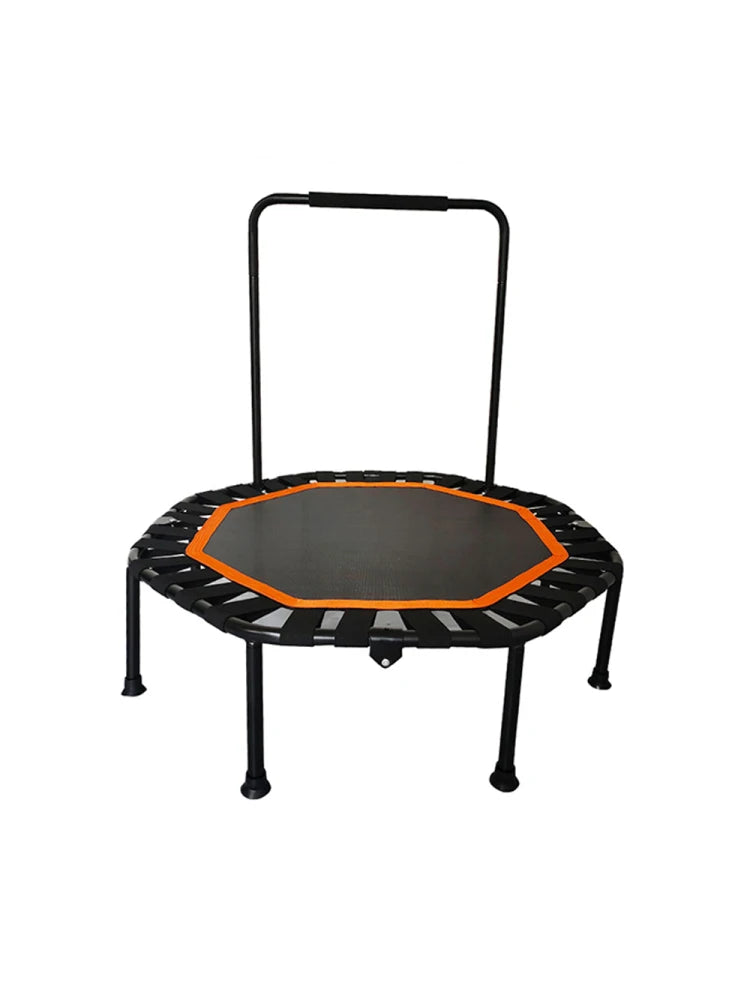 Mini Trampoline Adults Fitness Foldable 42-In Octagonal Silent Safe and Stable Slingshots for Adults Heavy Duty Double Handles