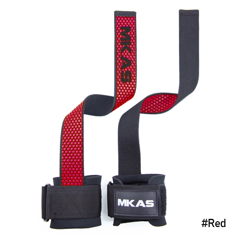 Weight Lifting Wrist Straps Fitness Bodybuilding Training Gym Lifting Straps with Non Slip Flex Gel Grip