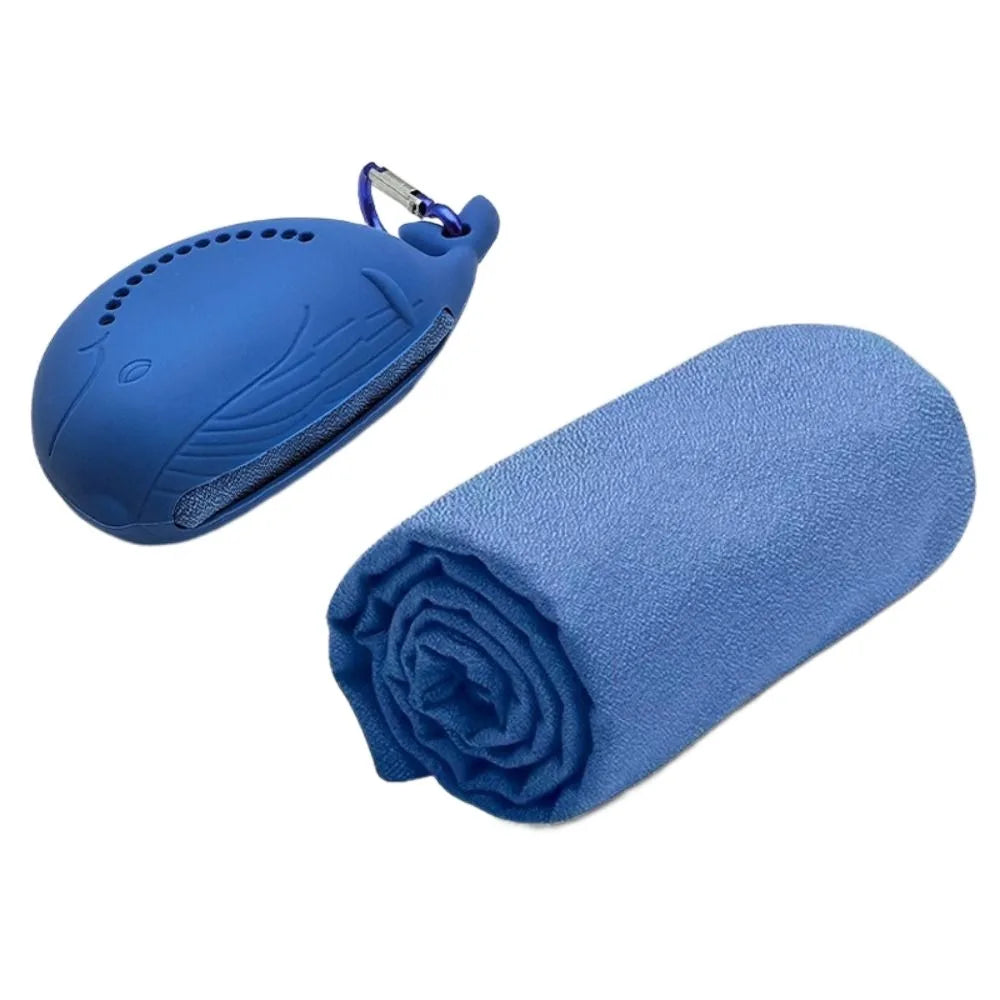 Quick Drying Cooling Ice Towel for Outdoor Portable Cute Bag Fitness Cool Towel with Buckle Microfiber Sports Cold Towel