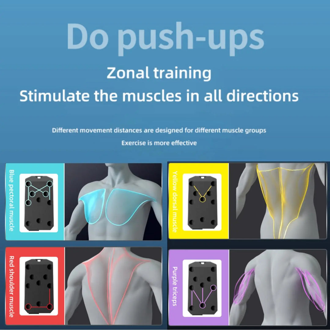 Folding Push-up Board Support Muscle Exercise Multifunctional