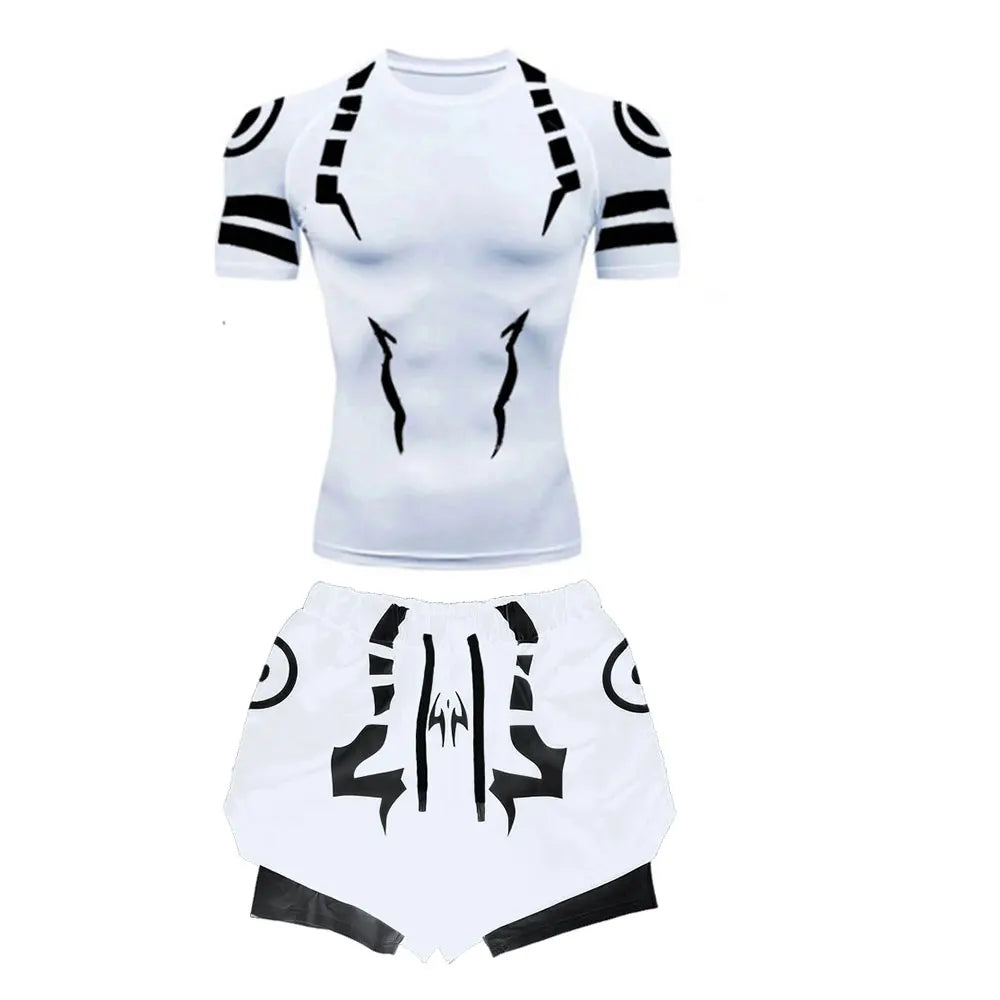 Anime Jujutsu Kaisen Compression Set Fitness Suit