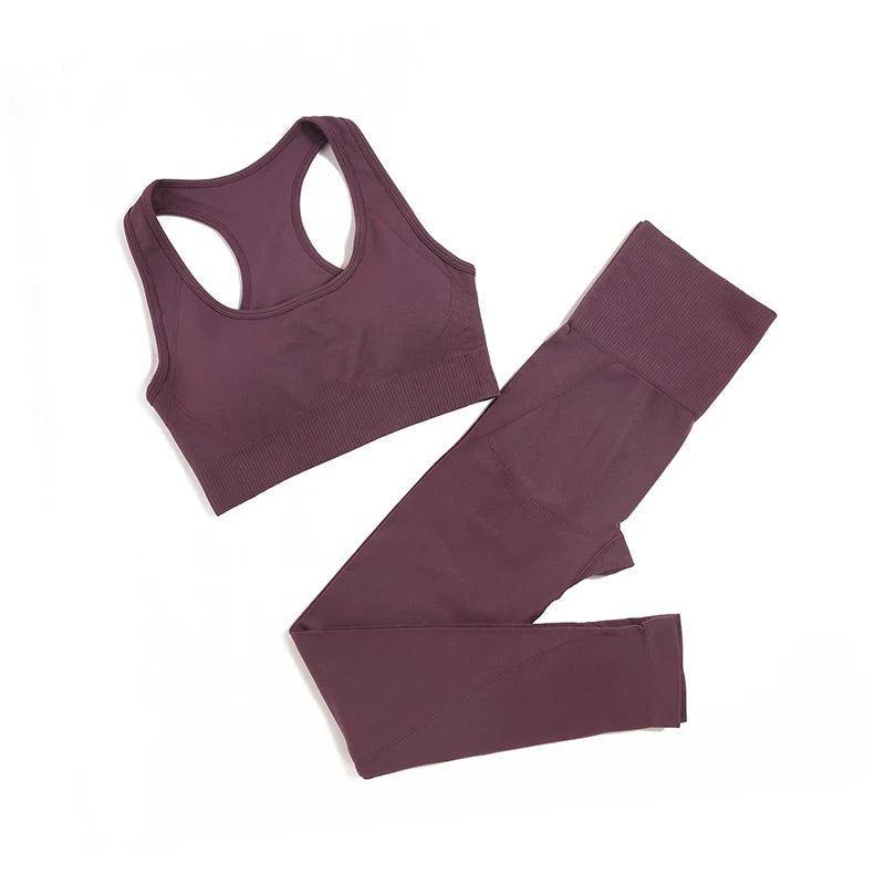 2/3/4pcs Seamless Yoga Set Gym Clothes Sportswear