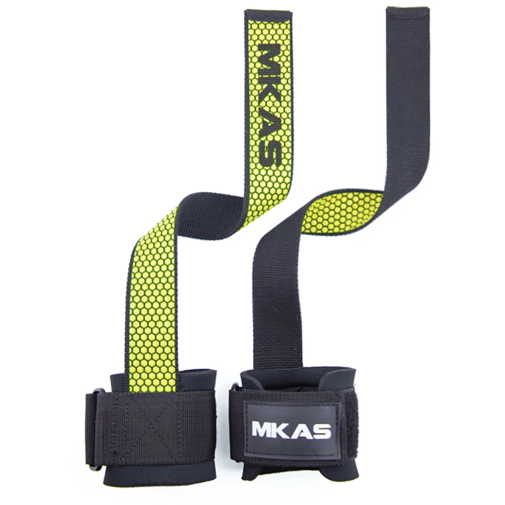 Weight Lifting Wrist Straps Fitness Bodybuilding Training Gym Lifting Straps with Non Slip Flex Gel Grip