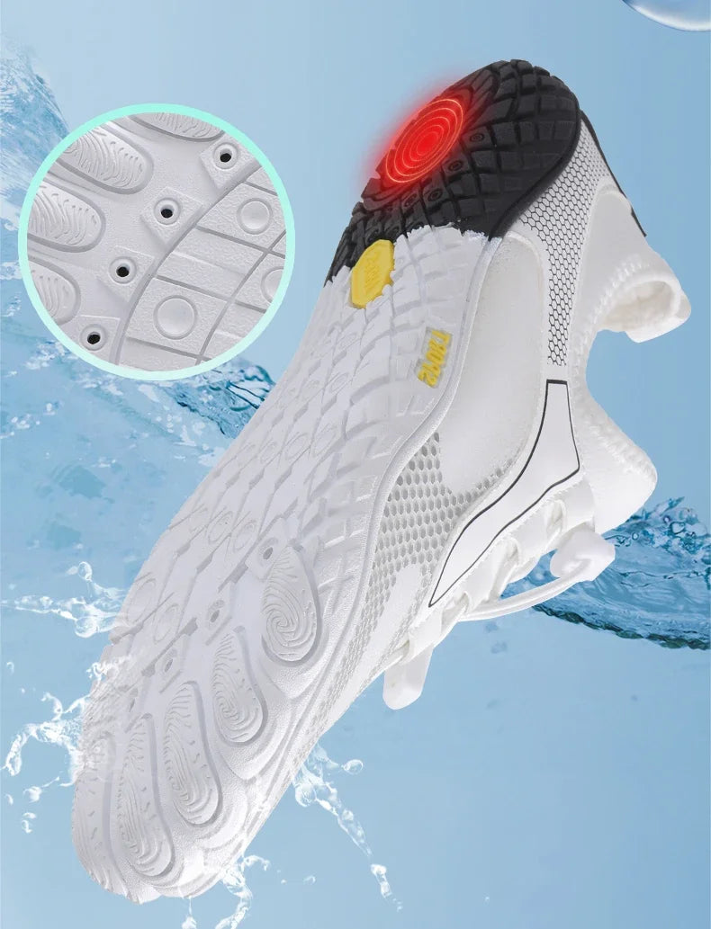 Men Breathable Swimming Diving Water Shoes Women Aqua Beach Shoes Fitness Sea Barefoot Summer Outdoor Wading Shoes Plus Size 48