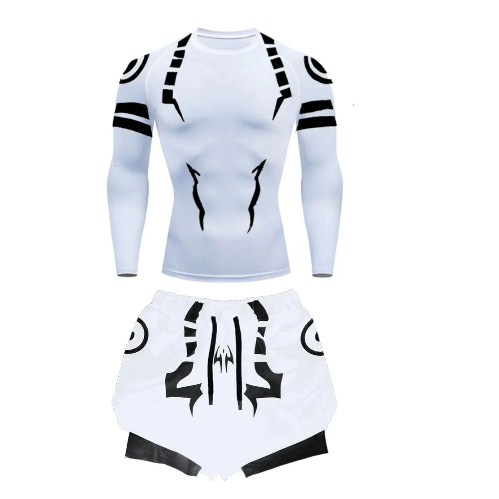 Anime Jujutsu Kaisen Compression Set Fitness Suit