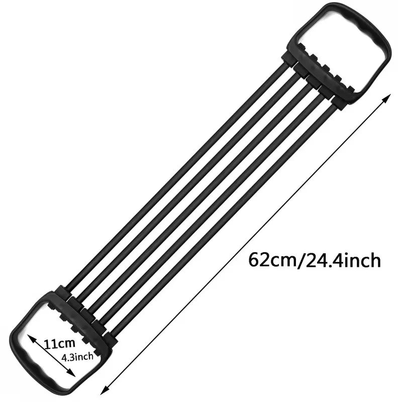 Full Body Workout Set Chest Expander with 5 Removable Resistance Bands