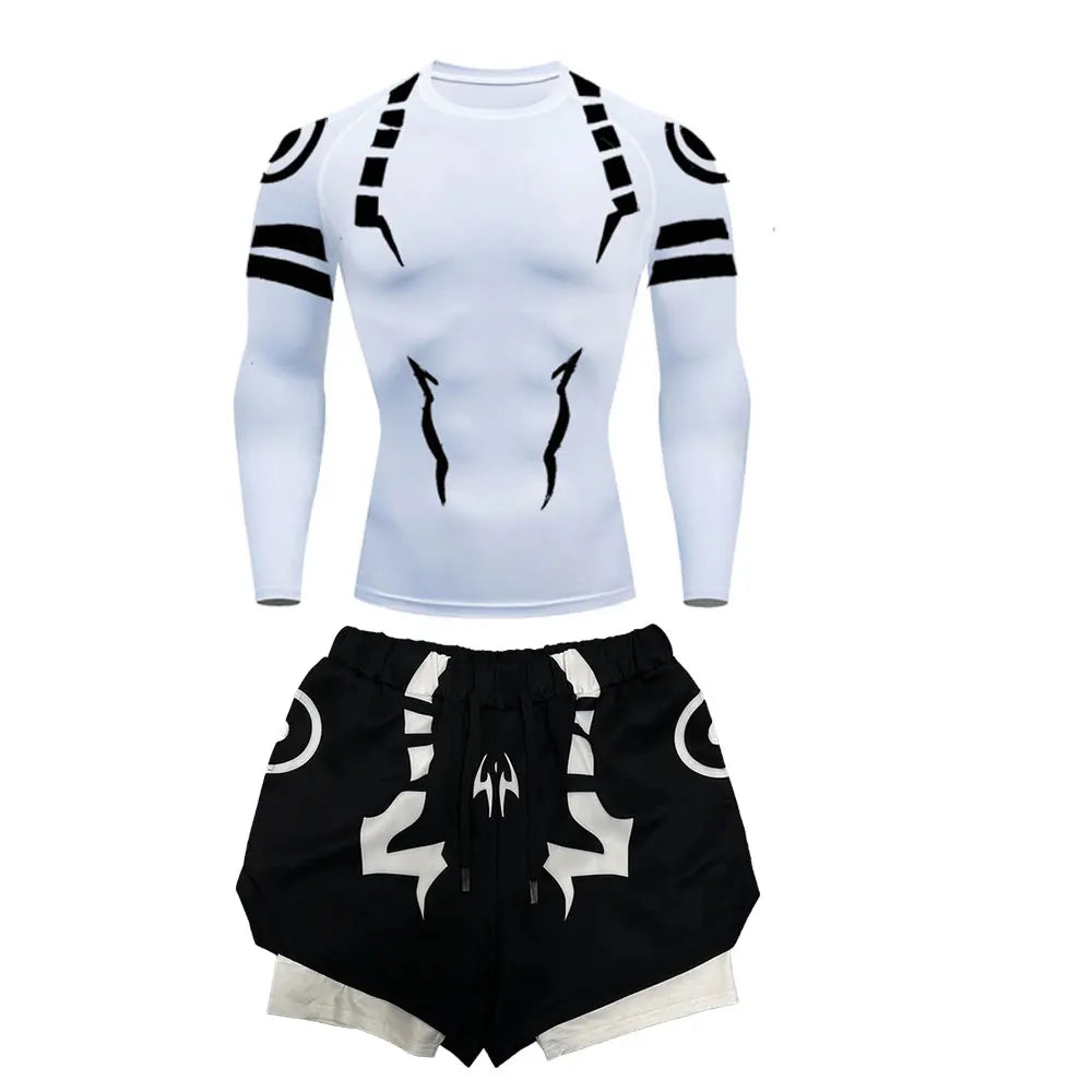 Anime Jujutsu Kaisen Compression Set Fitness Suit
