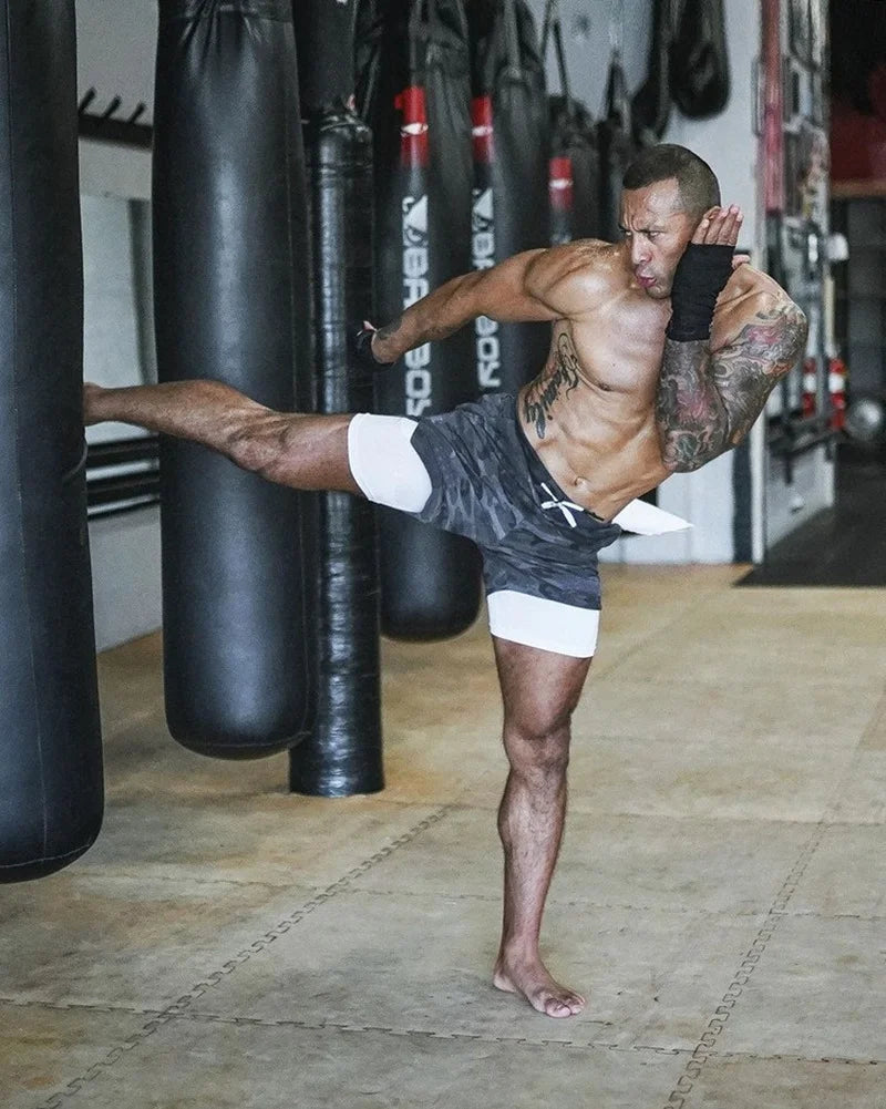 Running Shorts Men 2 In 1 Quick Dry Gym Workout