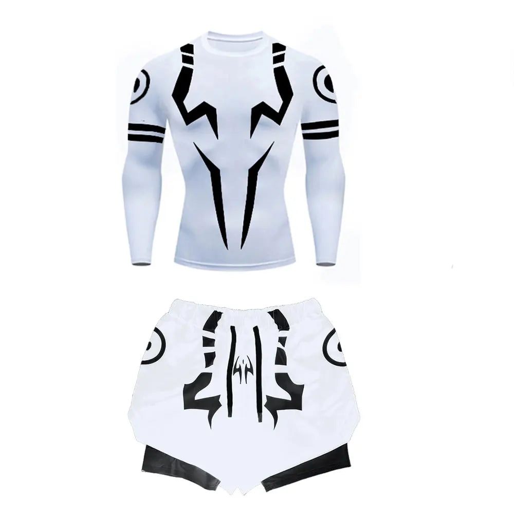 Anime Jujutsu Kaisen Compression Set Fitness Suit