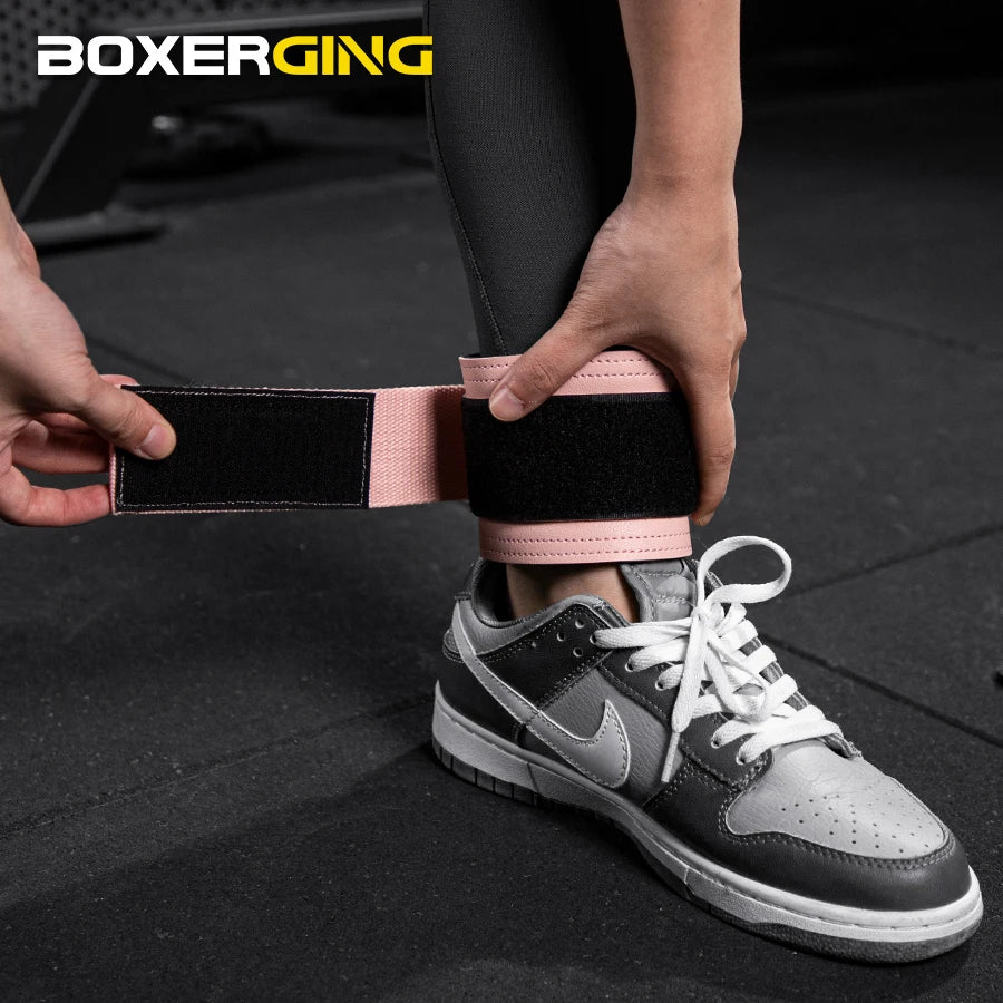 Fitness Ankle Straps Adjustable D-Ring Support Cuffs Gym Leg Strength Workouts Pulley With Buckle Sports Guard Safety Abductors