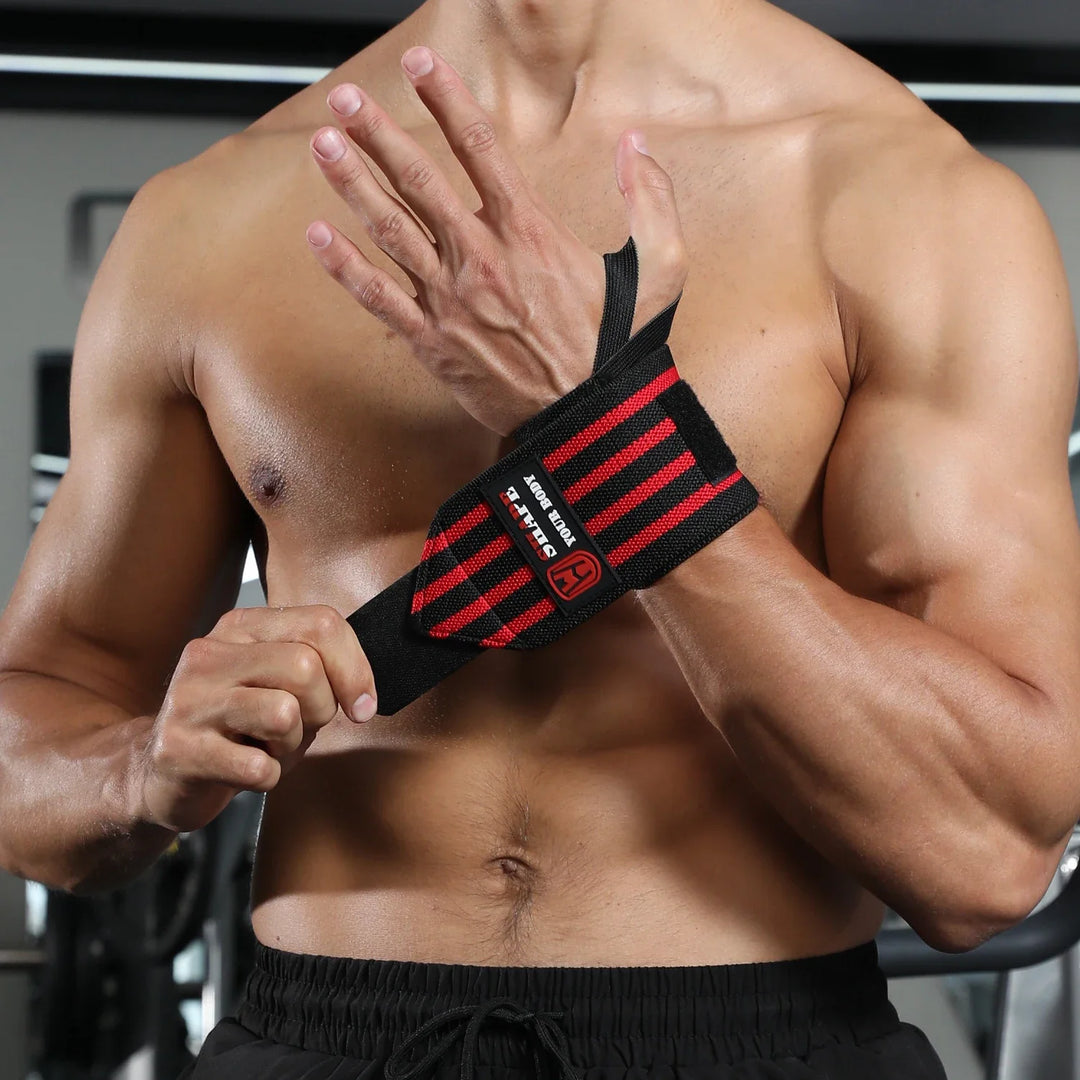 WOSWEIR-1 Pair Weightlifting Wristband, Wrist Wraps, Gym Fitness Straps Support , Sports Equipment