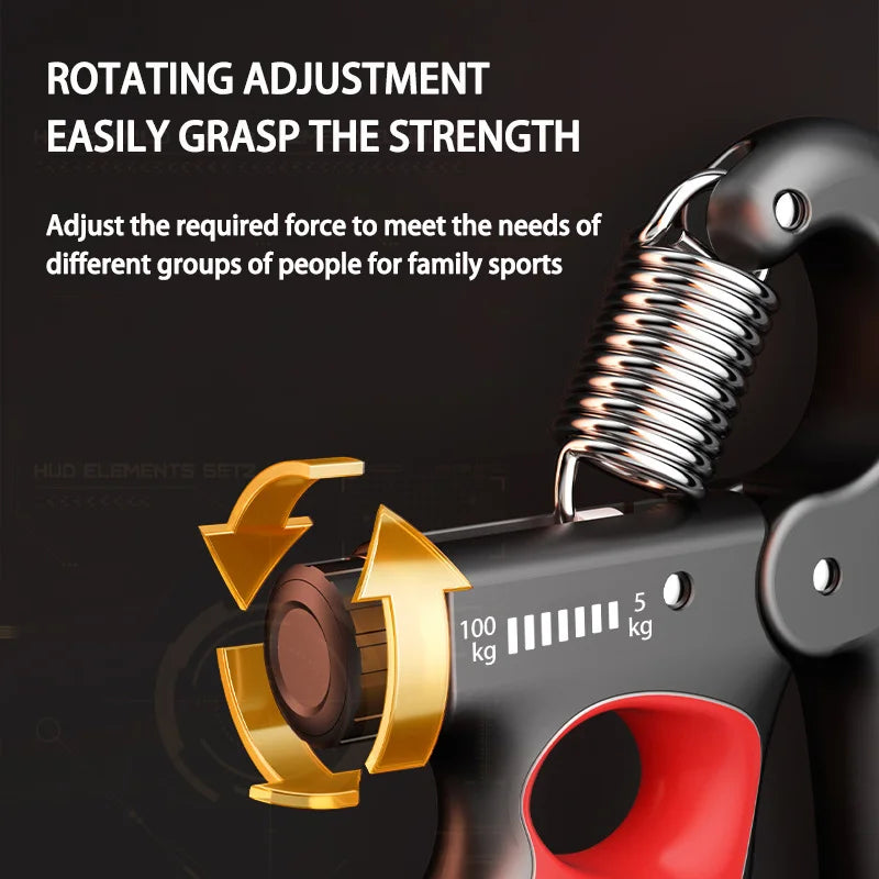OUZEY news 5-100kg Grip Strength Gym Wrist Expander Hand Strengthener Adjustable Muscle Recovery Fitness Hand Strength Exercise