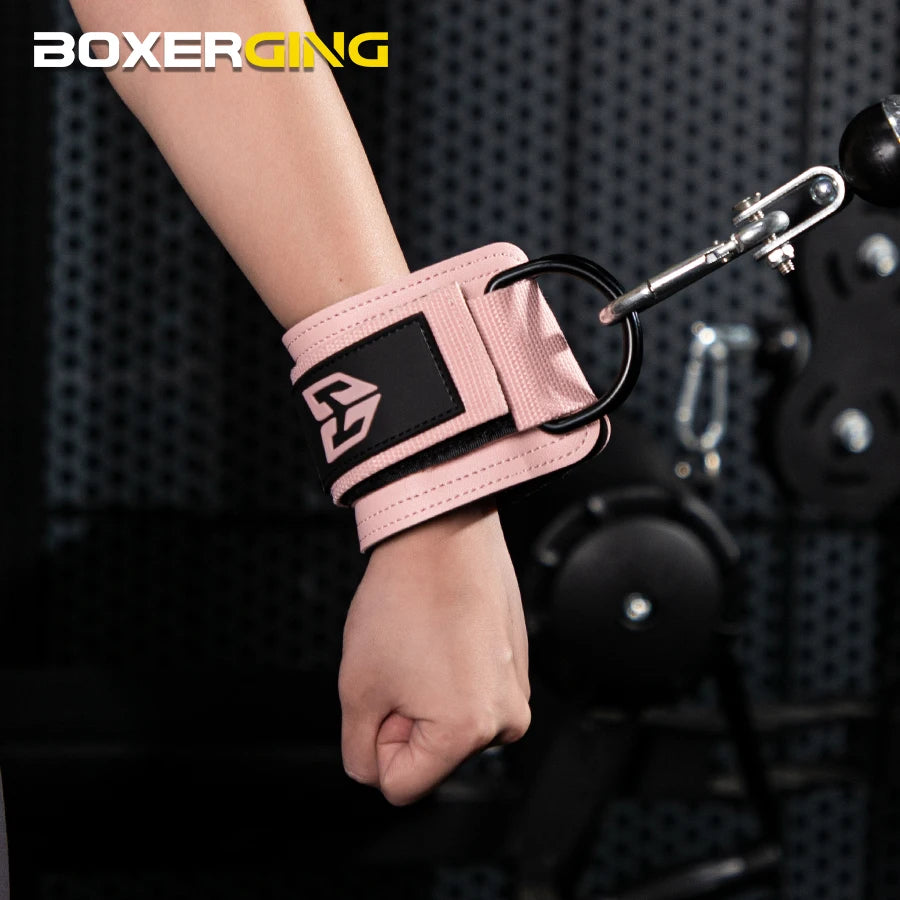 Fitness Ankle Straps Adjustable D-Ring Support Cuffs Gym Leg Strength Workouts Pulley With Buckle Sports Guard Safety Abductors