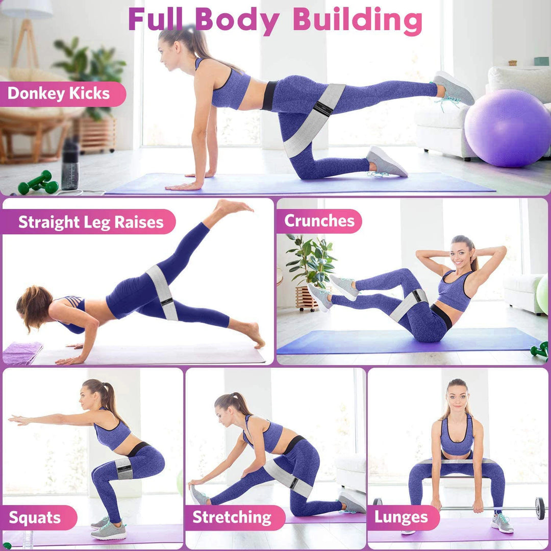Fabric Resistance Hip Booty Bands Glute Thigh Elastic Workout