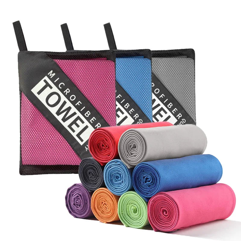 Quick-Drying Sports Towel 40x80/80x160CM Blue Grey Green Orange Swimming Gym Fitness Camping Running Beach Washcloth Towels
