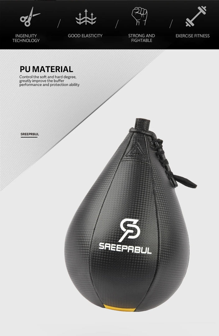 Boxing Pear Shape PU Speed Ball with Swivel Punch Bag Punching Boxeo Speed Bag Punch Fitness Training Ball Gym Exercise Accessor