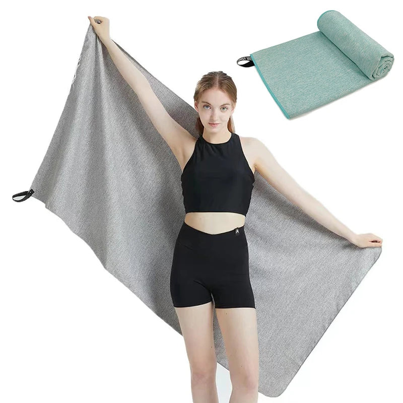 1 PC Sports Microfiber Quick Dry Pocket Towel Portable Ultralight Absorbent Towel For Swimming Pool Gym Fitness Yoga Beach Towel