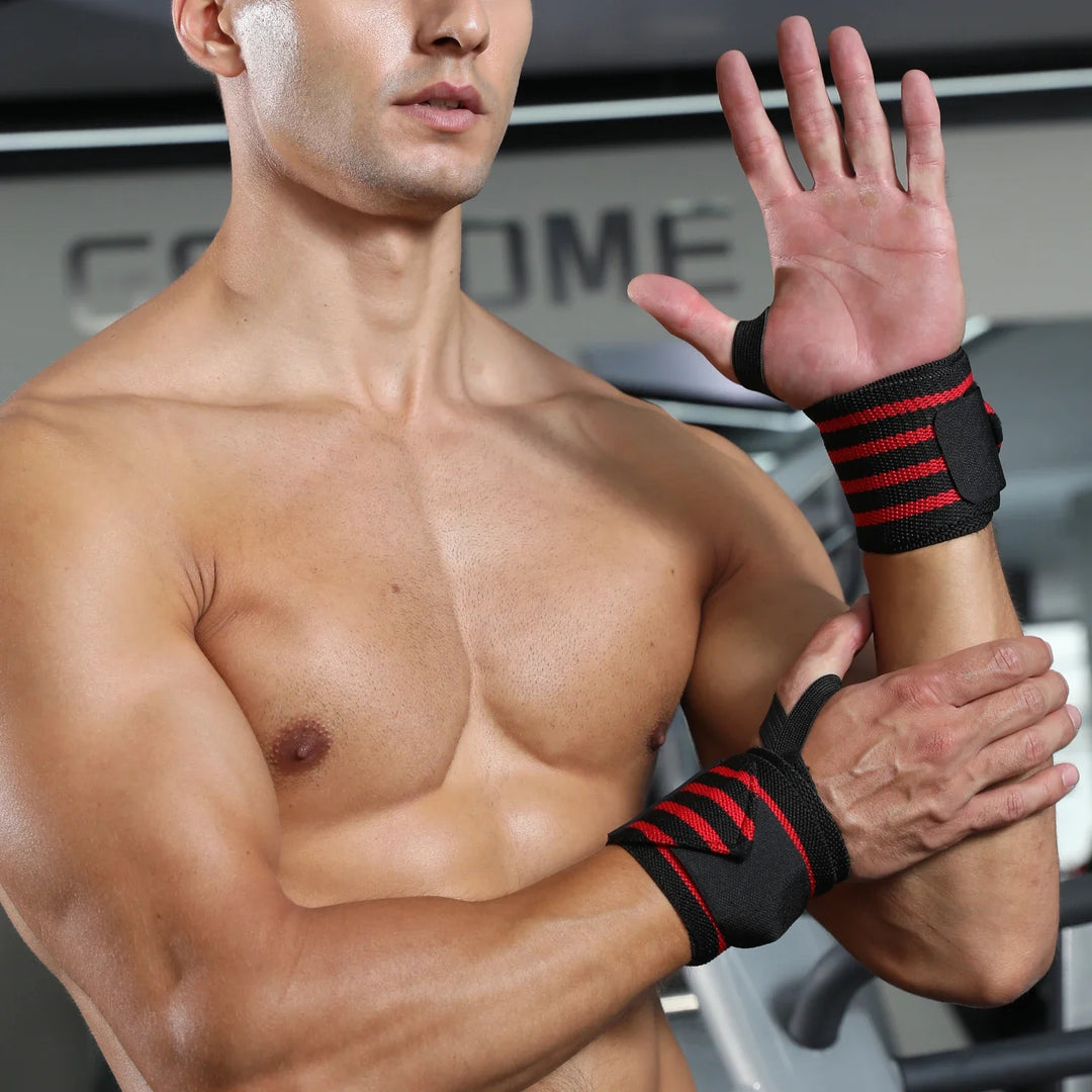 WOSWEIR-1 Pair Weightlifting Wristband, Wrist Wraps, Gym Fitness Straps Support , Sports Equipment