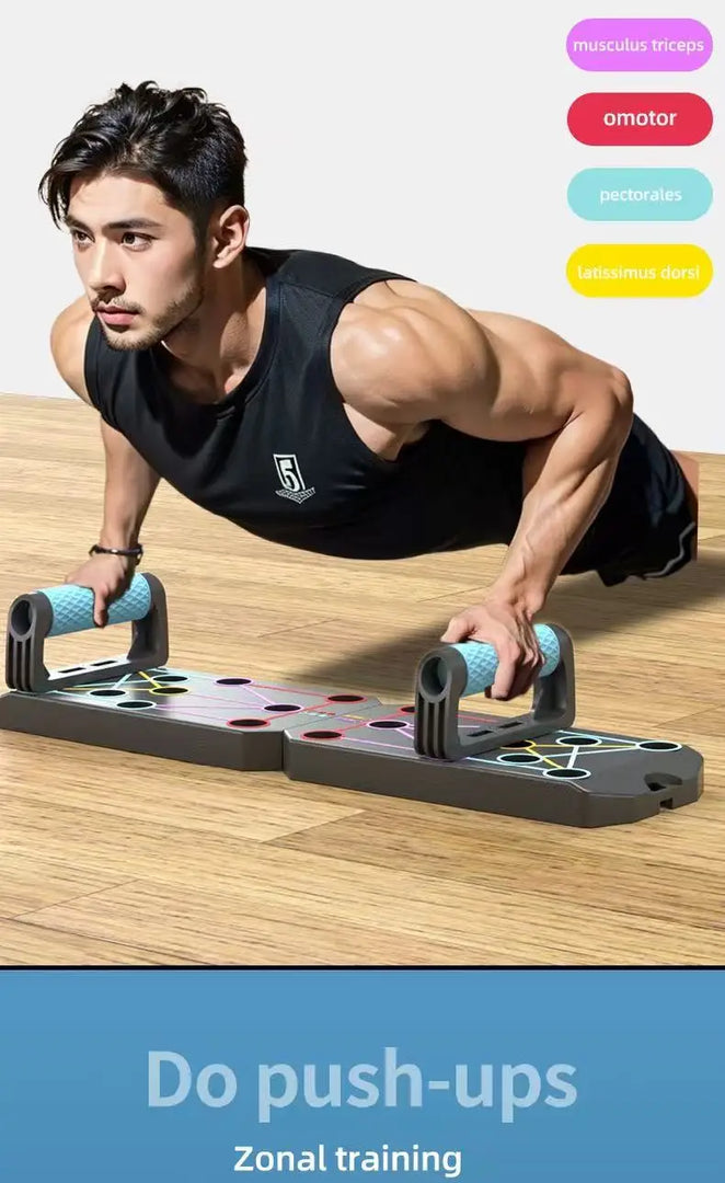 Folding Push-up Board Support Muscle Exercise Multifunctional
