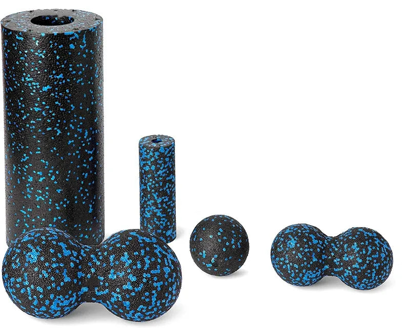 Fitness Yoga Roller EPP 5 In 1 Foam Roller Set For Deep Tissue Massage And Exercise, Neck Back Leg Arm Feet Muscles Recovery