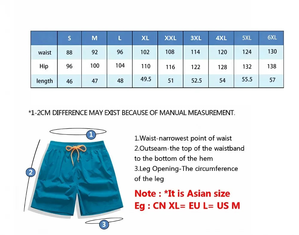 2025 New Men's Casual Shorts Fitness Shorts Summer Breathable 3D Beach Shorts Men's Classic Beach Quick Drying Shorts