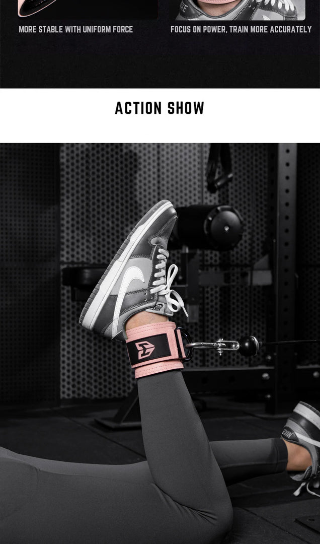 Fitness Ankle Straps Adjustable D-Ring Support Cuffs Gym Leg Strength Workouts Pulley With Buckle Sports Guard Safety Abductors