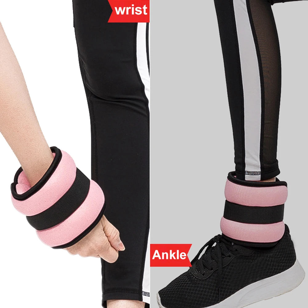 1Pair Ankle Weights for Men Women Kids,Leg Arm Wrist Weights with Adjustable Strap for Running,Gymnastics,Aerobics,Gym,Fitness