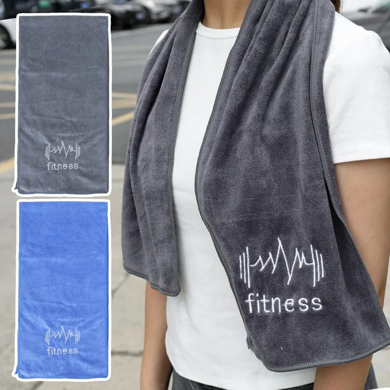 Microfiber Fitness Towel for Sports Gym Equipment Sweat Pad Beach Running Swimming Non-Slip Sports Sweat Absorbent Towel