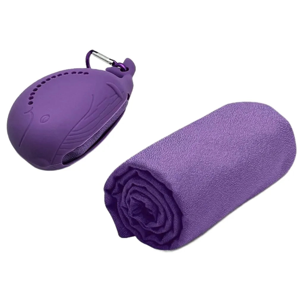 Quick Drying Cooling Ice Towel for Outdoor Portable Cute Bag Fitness Cool Towel with Buckle Microfiber Sports Cold Towel