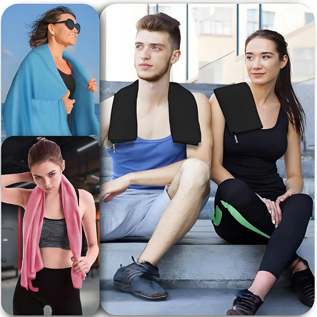 1 Piece Outdoor Sports and Fitness Quick Dry Towel / Sweat Absorbent Quick Dry Towel / Outdoor Hiking Towel / Yoga，Fitness Towel