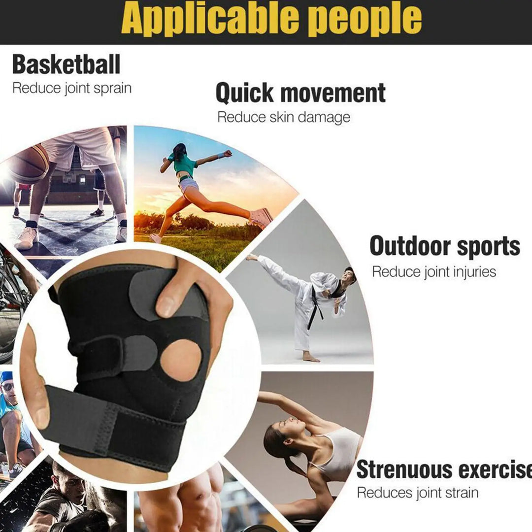 Sports Knee Pad Breathable Elastic Knee Support Brace Relieve Meniscal Tear Knee Pain Sports Injuries Fitness Protector