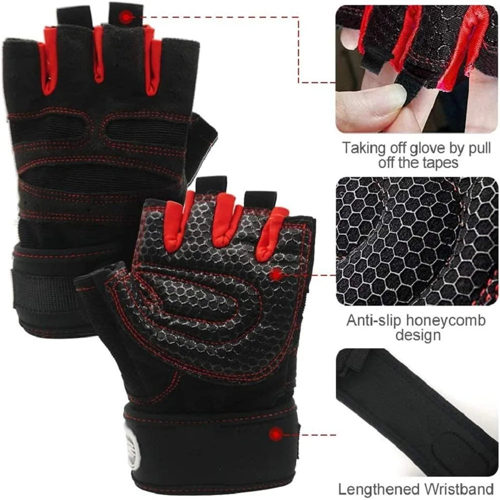 Weightlifting Wrist Straps Strength Training Adjustable
