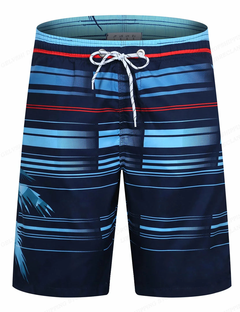 2025 New Men's Casual Shorts Fitness Shorts Summer Breathable 3D Beach Shorts Men's Classic Beach Quick Drying Shorts