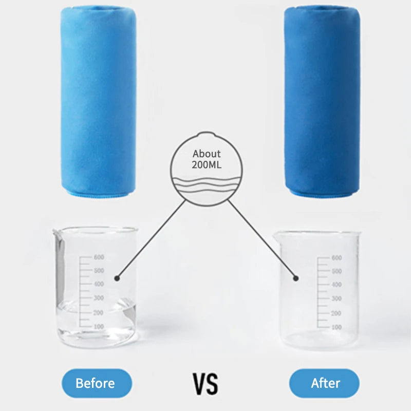 Quick Drying Bath Towel Absorbent Velvet Sides Soft Sport Antibacterial Tourist Fitness Gym Beach Swimming Towels