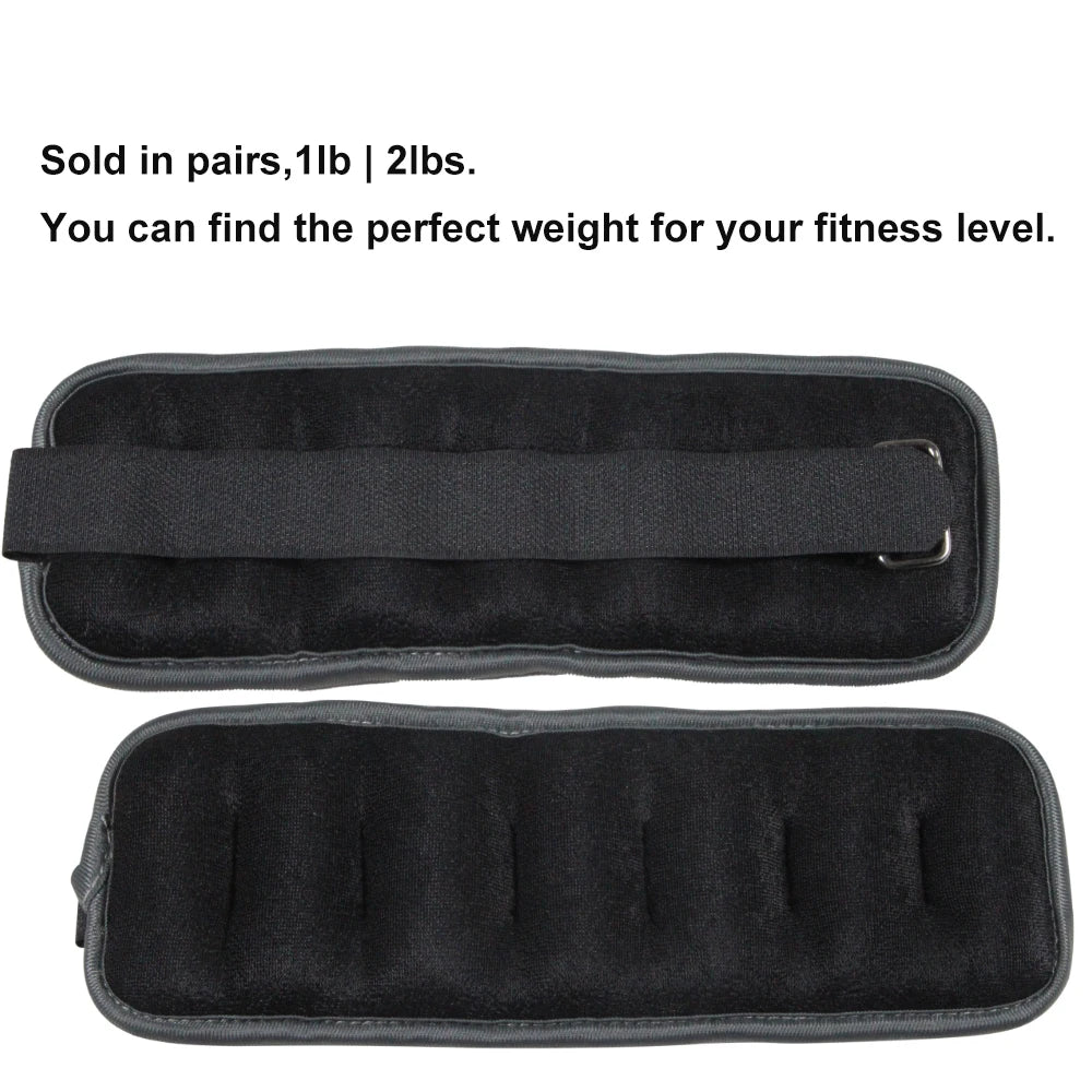 1Pair Ankle Weights for Men Women Kids,Leg Arm Wrist Weights with Adjustable Strap for Running,Gymnastics,Aerobics,Gym,Fitness