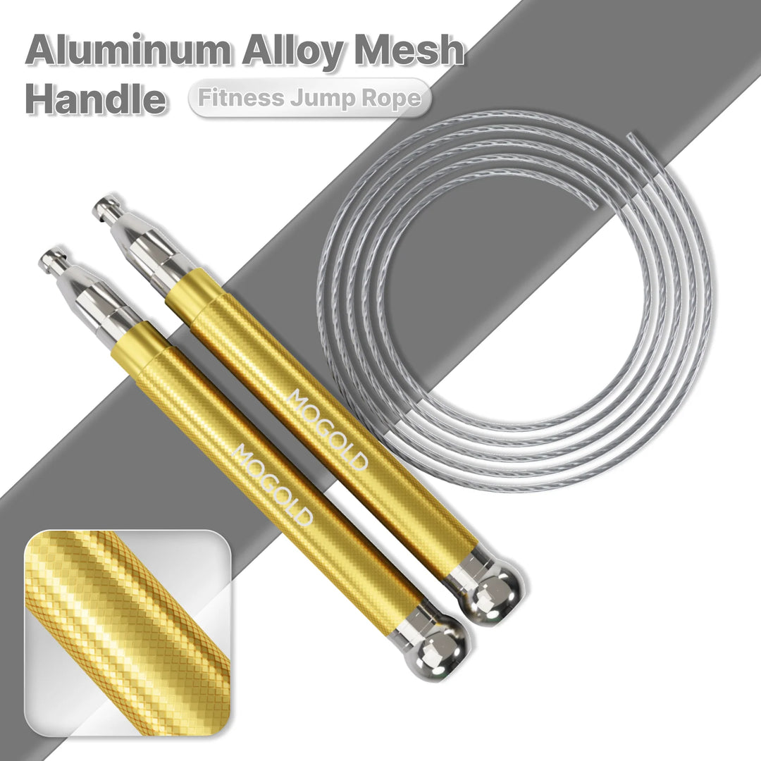Aluminum Alloy Skipping Rope, Double Bearing Design, Adjustable Rope Length, Aerobic Fitness Equipment, Home Exercise General