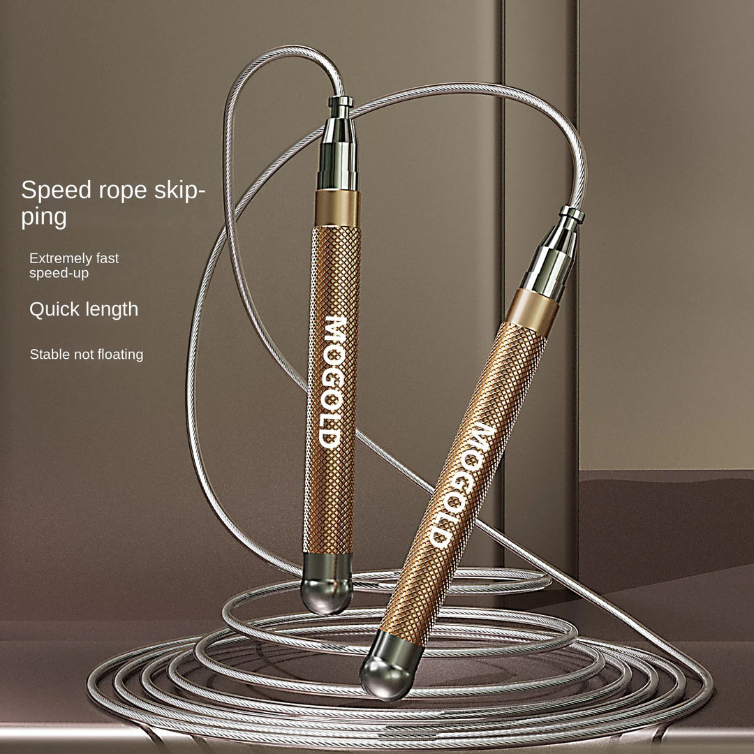 Aluminum Alloy Skipping Rope, Double Bearing Design, Adjustable Rope Length, Aerobic Fitness Equipment, Home Exercise General