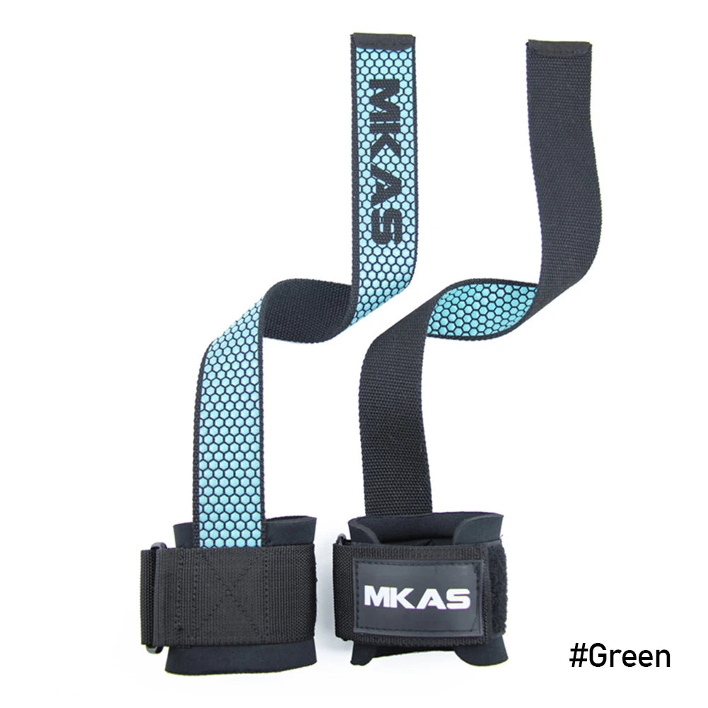 Weight Lifting Wrist Straps Fitness Bodybuilding Training Gym Lifting Straps with Non Slip Flex Gel Grip