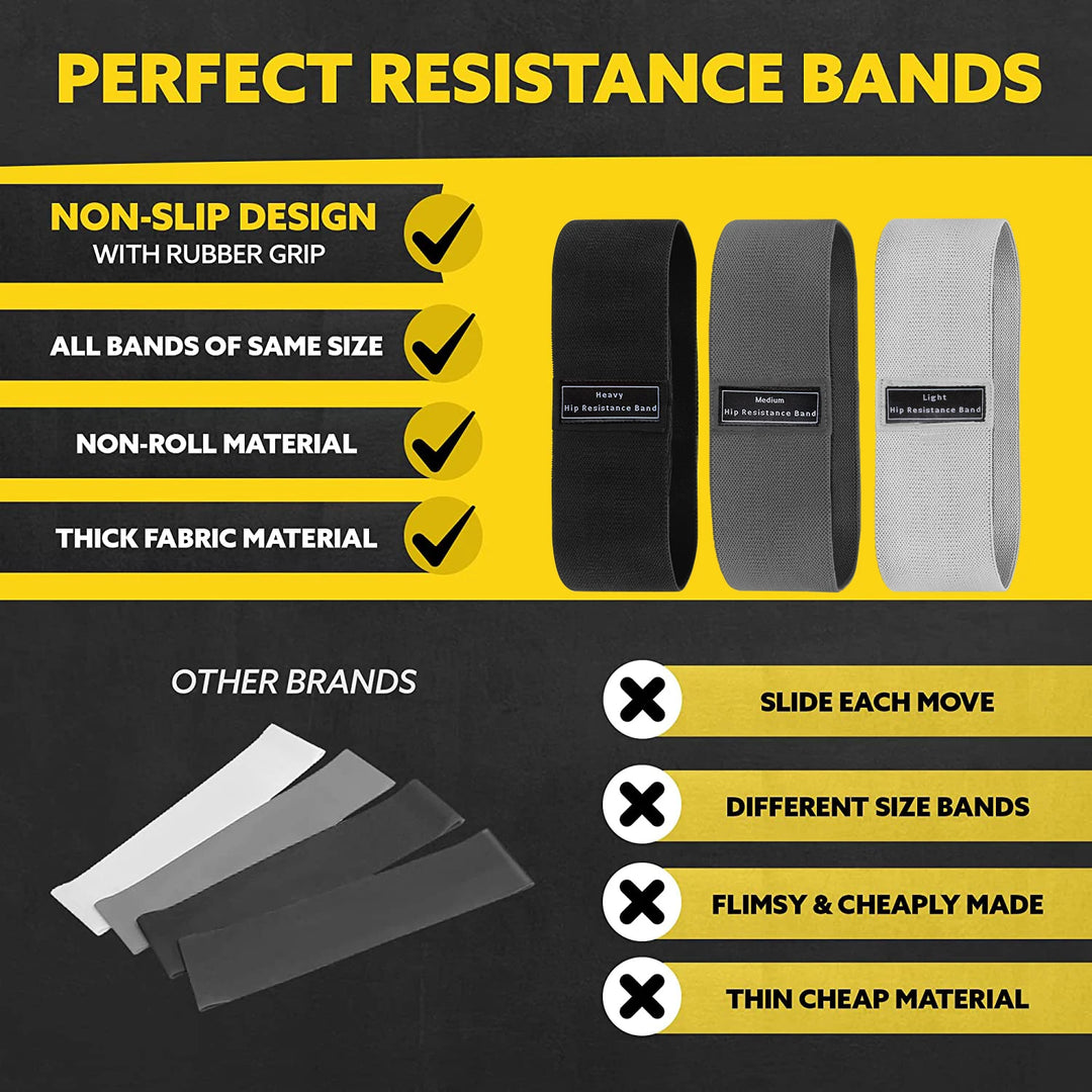 Fabric Resistance Hip Booty Bands Glute Thigh Elastic Workout